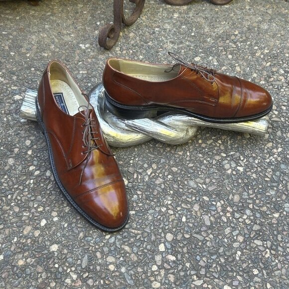 Bostonian Impression Brandy Grant Brown Cap Toe Oxford Dress Shoes Size 10.5 D main image 8